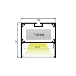 LED Aluminium Profil 50 x 50mm