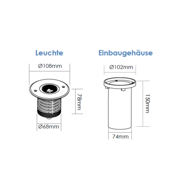 LED Bodeneinbauleuchte 8W - Image 2