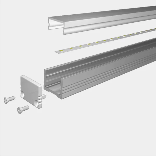 LED Aluminium Profil 18 x 13mm (B) - Image 2