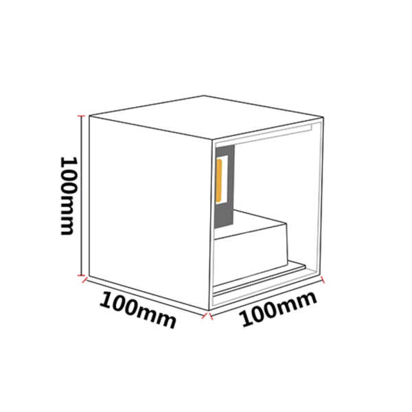 LED Wandleuchte Cube 7W - Image 3