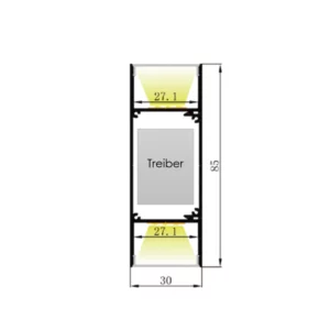 LED Aluminium Profil 30 x 85mm