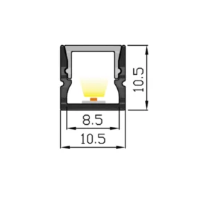 LED Aluminium Profil 10 x 10mm
