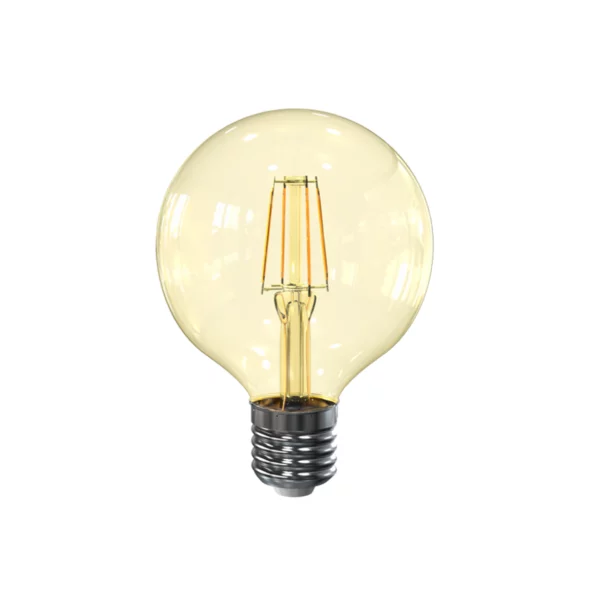 LED Filament G80 Amber 4W