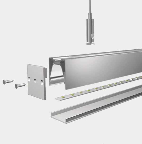 LED Aluminium Profil 30 x 30mm (D) - Image 2
